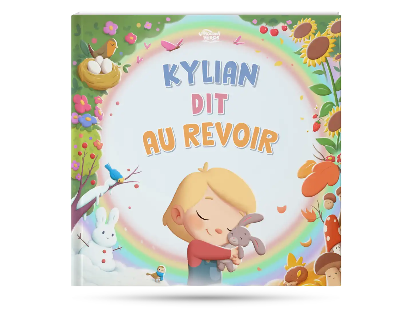Livre personnalisé pour annoncer la mort d'un proche à un petit garçon ou une petite fille.
